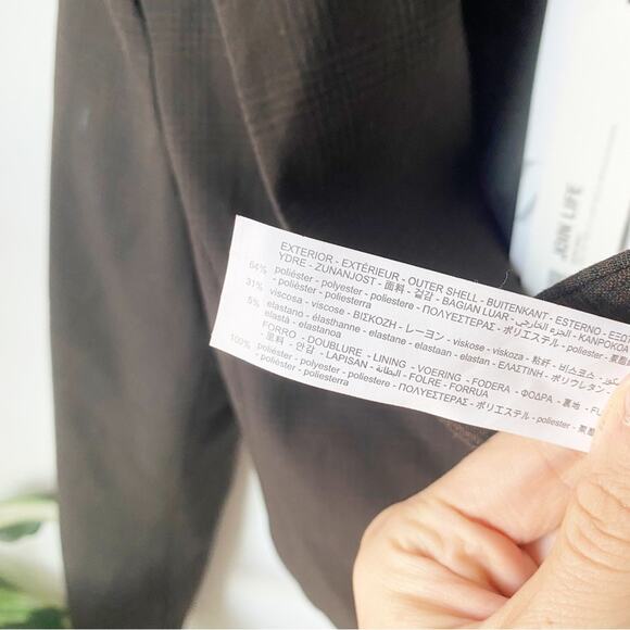 Zara Plaid Cropped Blazer Jacket - Picture 6 of 8